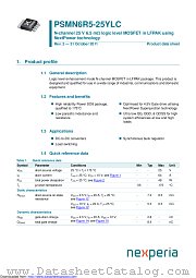 PSMN6R5-25YLC datasheet pdf Nexperia