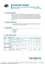 PSMN7R6-100BSE datasheet pdf Nexperia