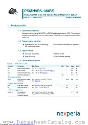 PSMN9R5-100BS datasheet pdf Nexperia