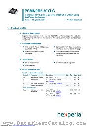 PSMN9R5-30YLC datasheet pdf Nexperia