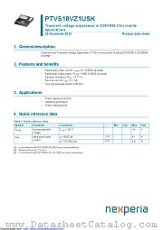 PTVS18VZ1USK datasheet pdf Nexperia