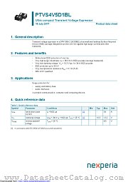 PTVS4V5D1BL datasheet pdf Nexperia