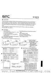 M1107 datasheet pdf Nippon Precision Circuits Inc