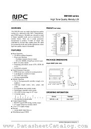 SM1350 datasheet pdf Nippon Precision Circuits Inc