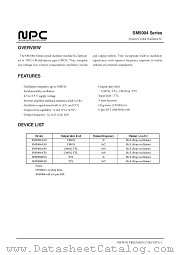 SM5004A3H datasheet pdf Nippon Precision Circuits Inc