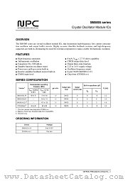 SM5005ALBV datasheet pdf Nippon Precision Circuits Inc
