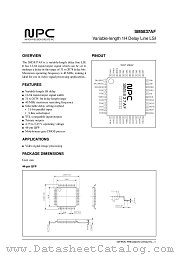 SM5837AF datasheet pdf Nippon Precision Circuits Inc