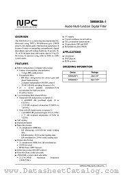 SM5843AS1 datasheet pdf Nippon Precision Circuits Inc