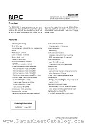 SM5904BF datasheet pdf Nippon Precision Circuits Inc
