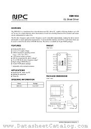 SM8143AV datasheet pdf Nippon Precision Circuits Inc
