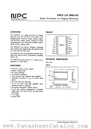 SM8210 datasheet pdf Nippon Precision Circuits Inc