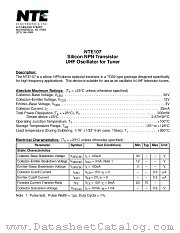 NTE107 datasheet pdf NTE Electronics