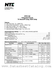 NTE1100 datasheet pdf NTE Electronics