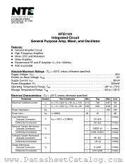 NTE1101 datasheet pdf NTE Electronics