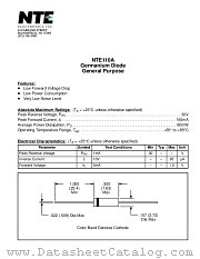 NTE110A datasheet pdf NTE Electronics
