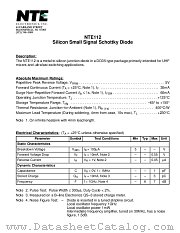 NTE112 datasheet pdf NTE Electronics