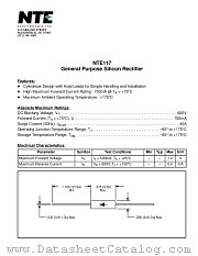 NTE117 datasheet pdf NTE Electronics