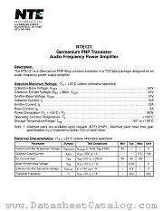 NTE121 datasheet pdf NTE Electronics