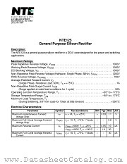 NTE125 datasheet pdf NTE Electronics