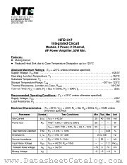 NTE1317 datasheet pdf NTE Electronics