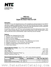 NTE1414 datasheet pdf NTE Electronics