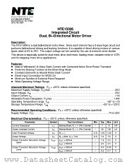 NTE15006 datasheet pdf NTE Electronics