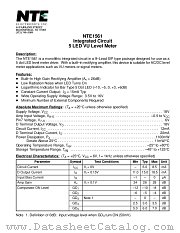 NTE1561 datasheet pdf NTE Electronics