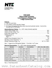 NTE16006 datasheet pdf NTE Electronics