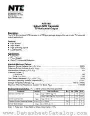 NTE165 datasheet pdf NTE Electronics