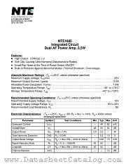 NTE1685 datasheet pdf NTE Electronics