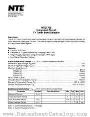 NTE1708 datasheet pdf NTE Electronics