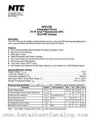 NTE1785 datasheet pdf NTE Electronics