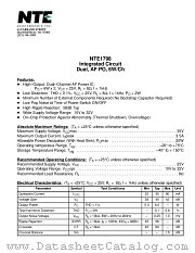 NTE1798 datasheet pdf NTE Electronics