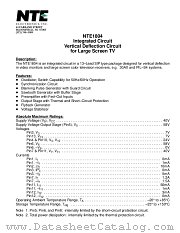 NTE1804 datasheet pdf NTE Electronics