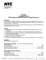 NTE1846 datasheet pdf NTE Electronics