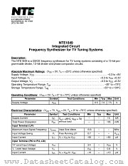 NTE1849 datasheet pdf NTE Electronics
