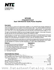 NTE1850 datasheet pdf NTE Electronics