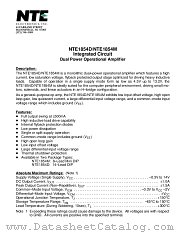 NTE1854D datasheet pdf NTE Electronics