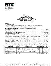 NTE1875 datasheet pdf NTE Electronics
