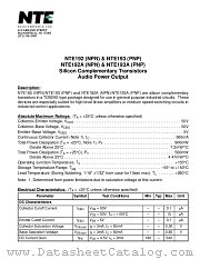 NTE192 datasheet pdf NTE Electronics