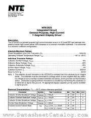 NTE2023 datasheet pdf NTE Electronics