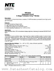 NTE2075 datasheet pdf NTE Electronics