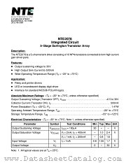 NTE2078 datasheet pdf NTE Electronics