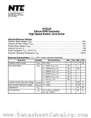 NTE216 datasheet pdf NTE Electronics