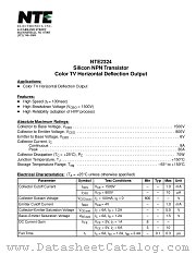 NTE2324 datasheet pdf NTE Electronics