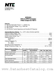 NTE2521 datasheet pdf NTE Electronics
