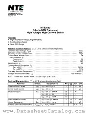 NTE2580 datasheet pdf NTE Electronics