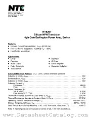 NTE267 datasheet pdf NTE Electronics