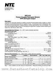 NTE3101 datasheet pdf NTE Electronics