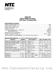 NTE319 datasheet pdf NTE Electronics